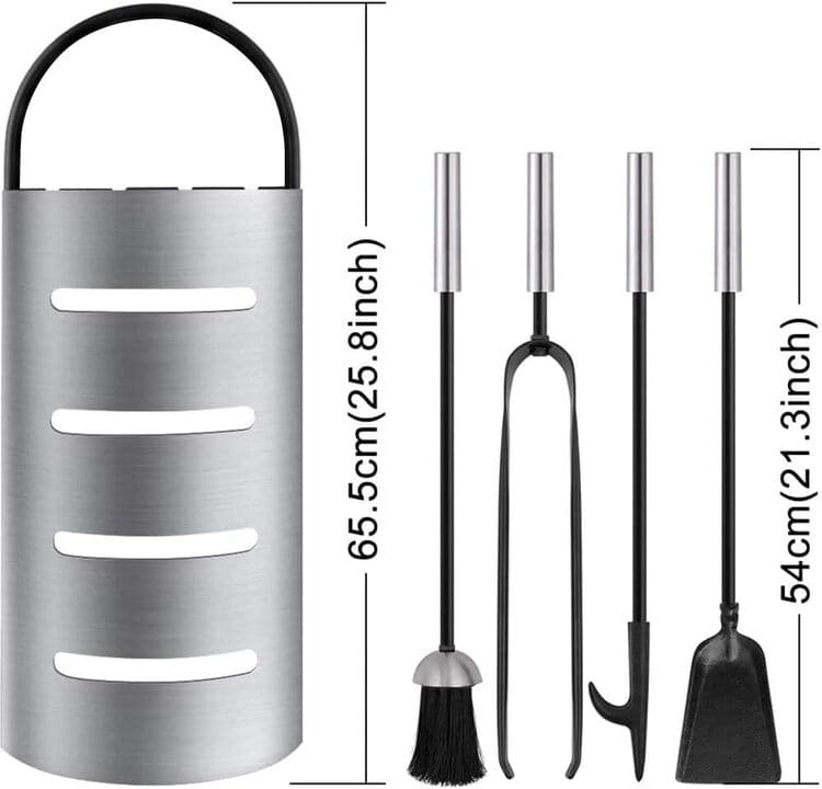 Amagabeli Kaminbesteck 54cm 4-teilig Set
