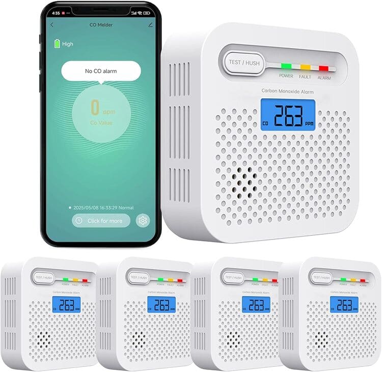 RISOON Kohlenmonoxid-Melder WLAN WiFi