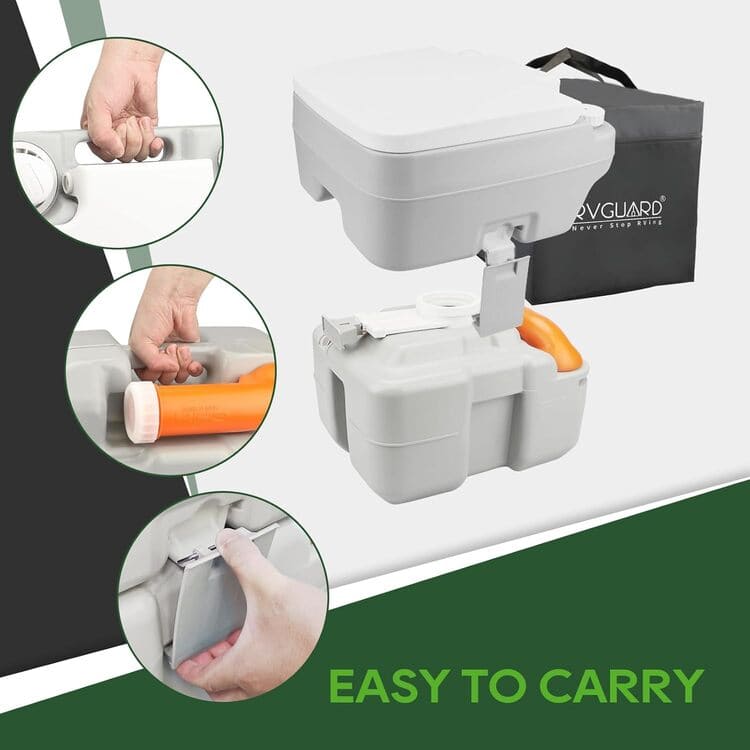 RVGUARD Camping-Toilette 20L tragbar