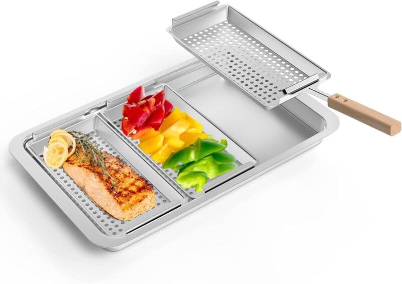 Well Grill Edelstahl Grillkorb-Set