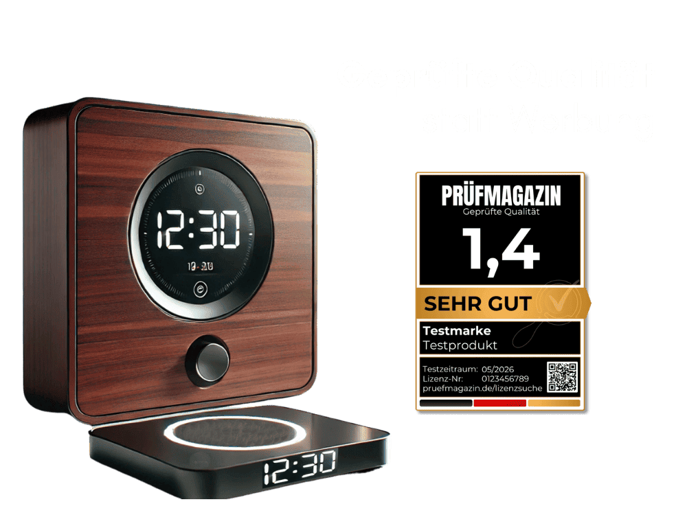 Getestetes Produkt mit Testsiegel