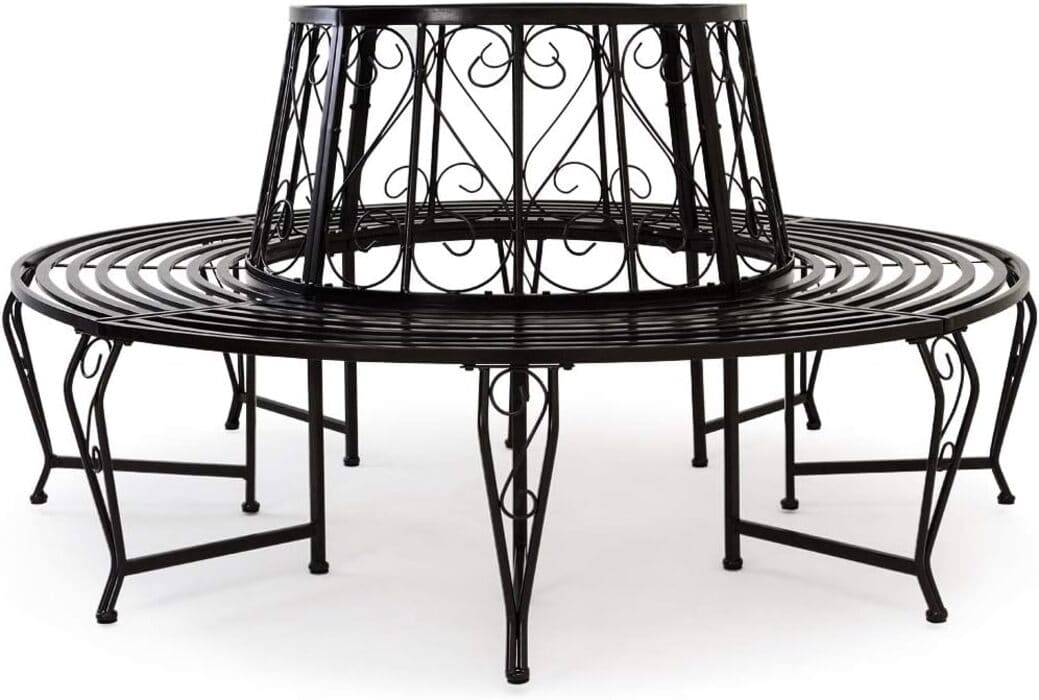 Casaria Gartenbank Rundbank 160 cm