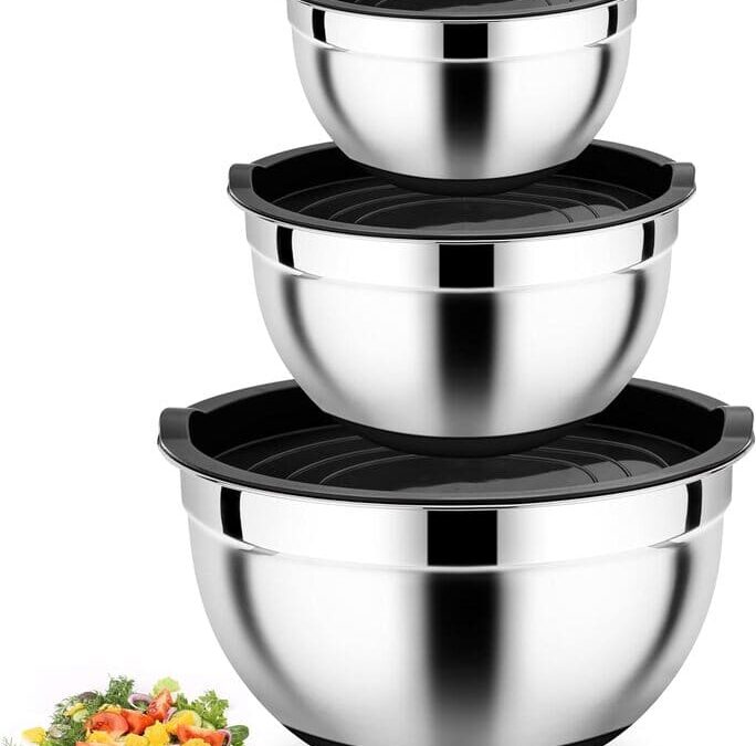 Homikit Rührschüssel Set mit Deckel