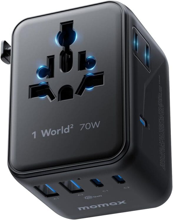 MOMAX Reiseadapter UA22 GaN 70W