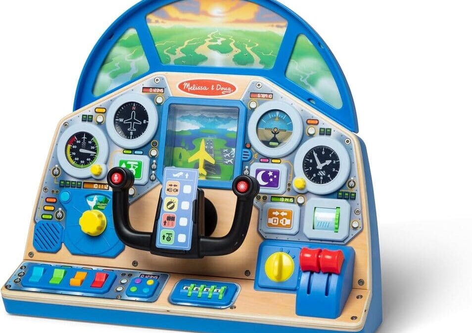 Melissa & Doug Flugzeug-Cockpit Holzspielzeug