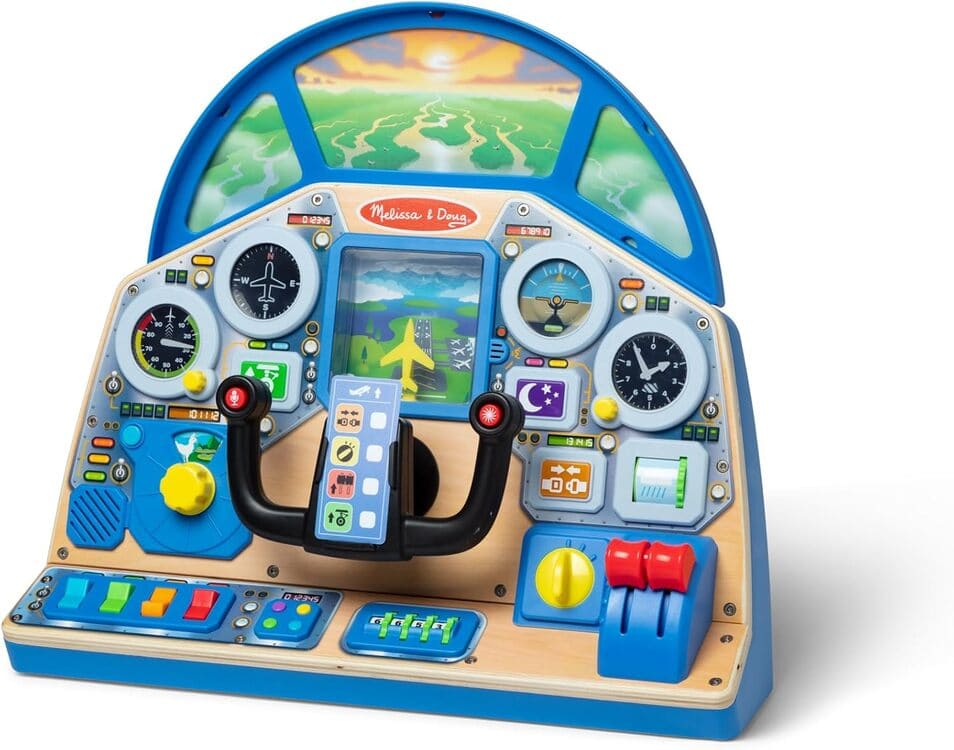 Melissa & Doug Flugzeug-Cockpit Holzspielzeug