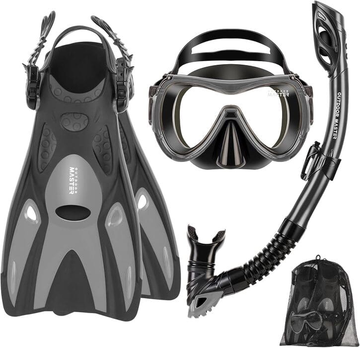 OutdoorMaster Mobula Schnorchel-Set