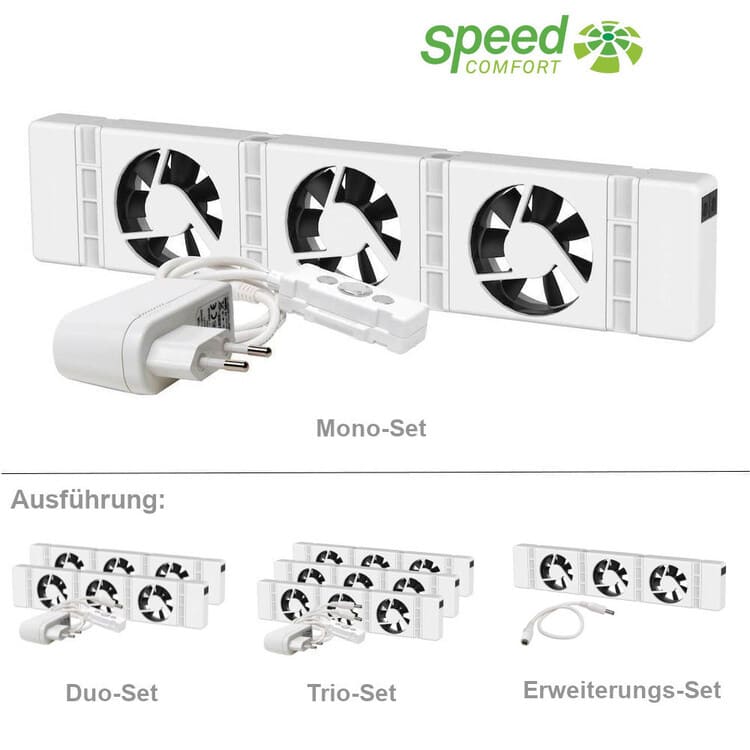 SpeedComfort Heizkörper-Verstärker Duo-Set