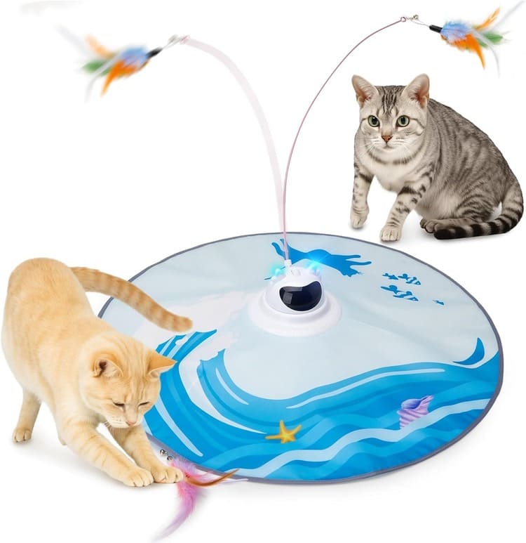 Toozey Katzenspielzeug elektrische Feder