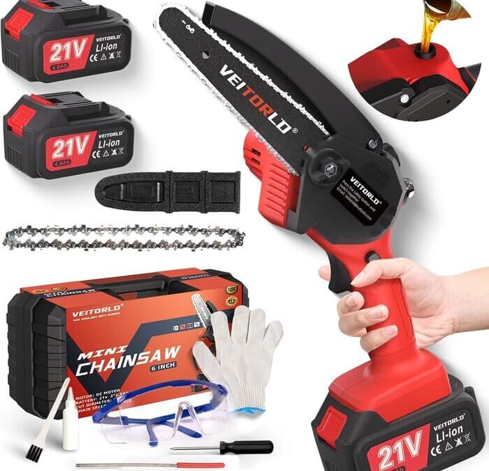 Veitorld Akku Kettensäge-Astsäge